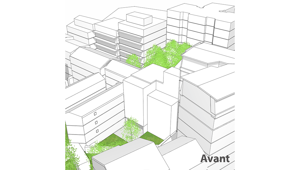 Transformation de bureaux en logements, extension et sur-élévation